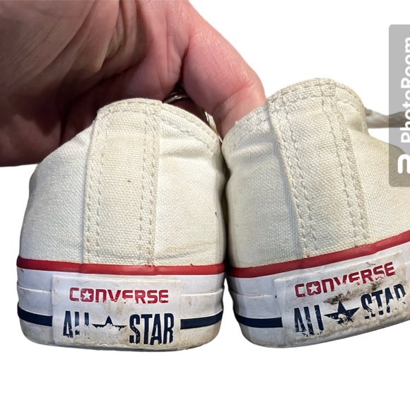 Mens white classic Converse All-Star Athletic Sneakers Shoes mens size 8. - Picture 5 of 6